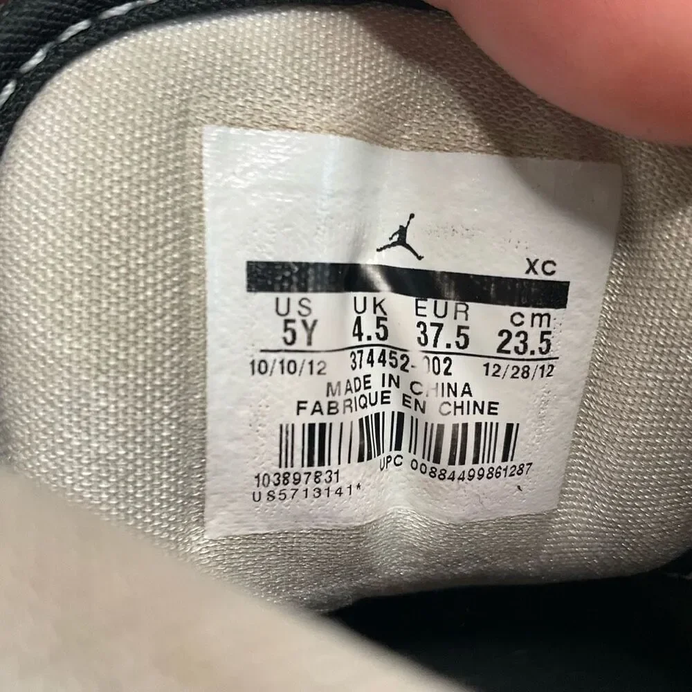 Jordan 1‎ Flight Gray - 374452-002. 5Y EU37,6